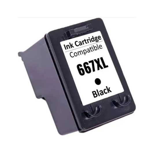 Cartucho de tinta negro compatible HP 667 XL