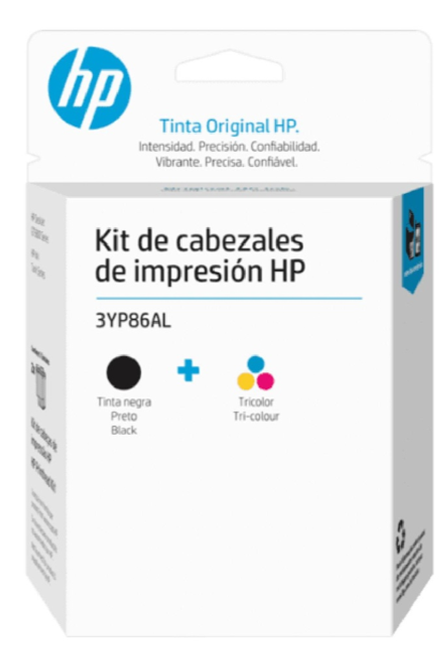 Kit de Cabezales HP Black + Tri-color Smart Tank Serie 100/300/400 3YP86AL