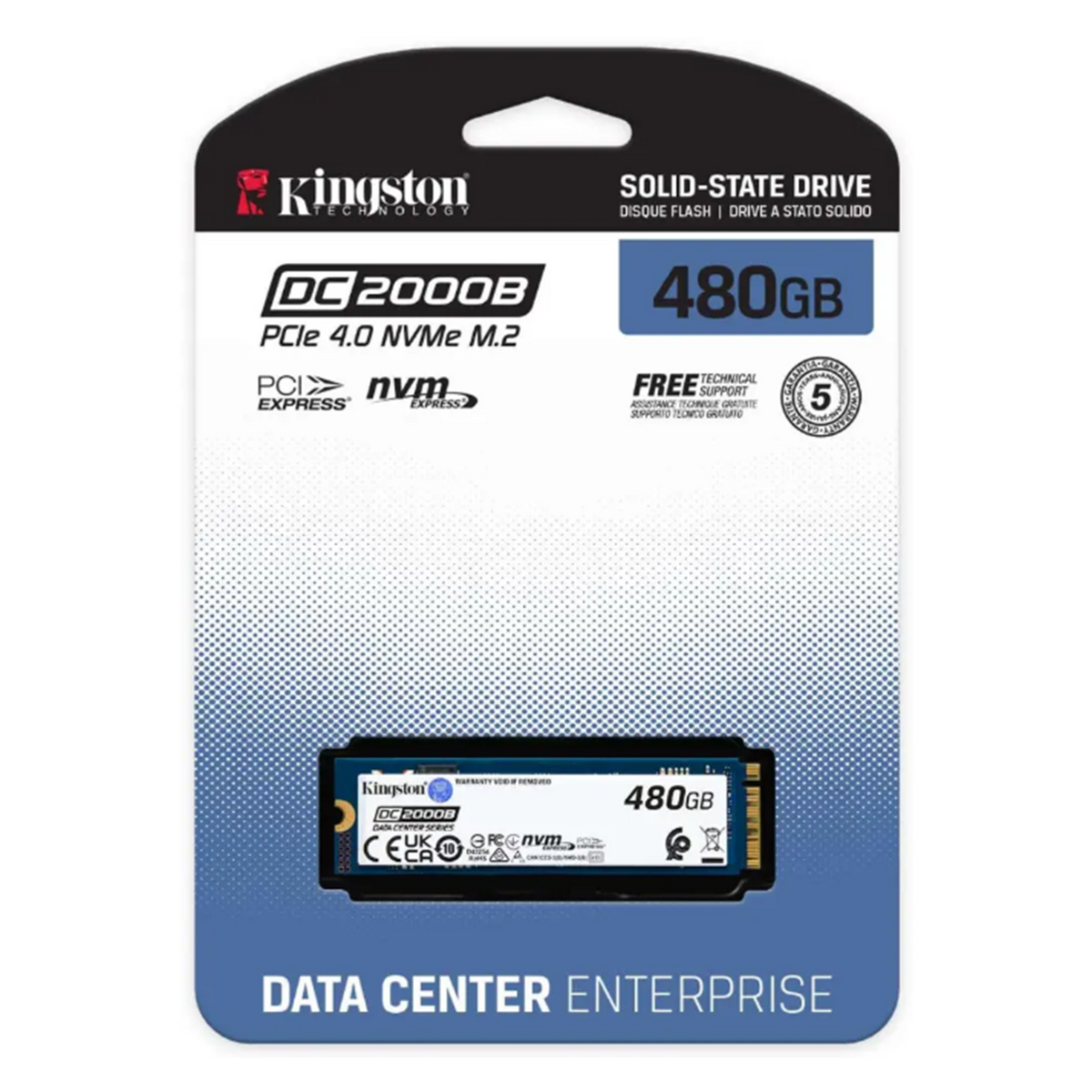 Disco de estado solido KINGSTON 480GB SSD PCIe 4.0 NVMe M.2 Enterprise