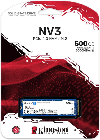 Disco de estado solido KINGSTON 500GB M.2 2280 PCIe NV3 SSD