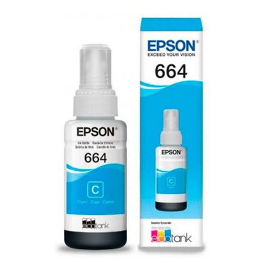 TINTA EPSON ECOTANK ORIGINAL 664 CYAN