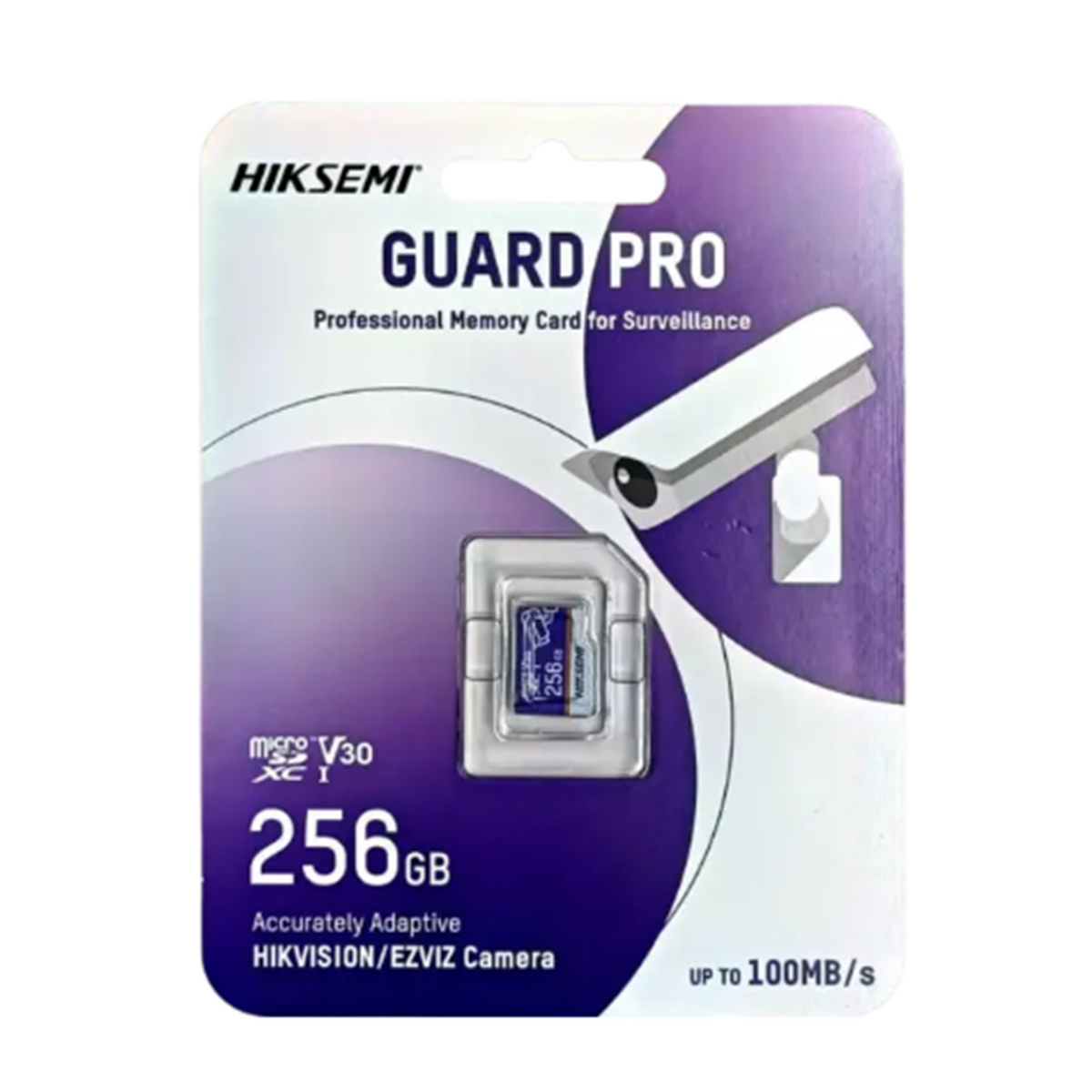 Micro SD HIKSEMI GUARD PRO Profesional para Video vigilancia 256GB 100 MB/s compatible con camaras EZVIZ