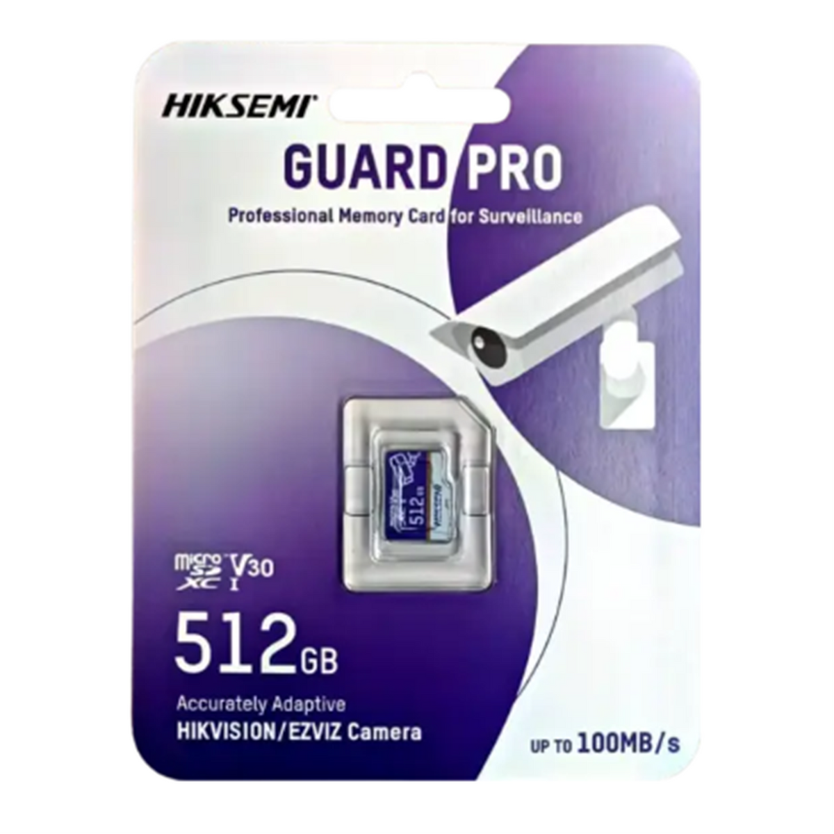 Micro SD HIKSEMI GUARD PRO Profesional para Video vigilancia 512GB 100 MB/s compatible con camaras EZVIZ